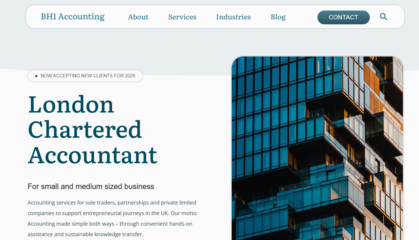 London Chartered Accountant WordPress Project